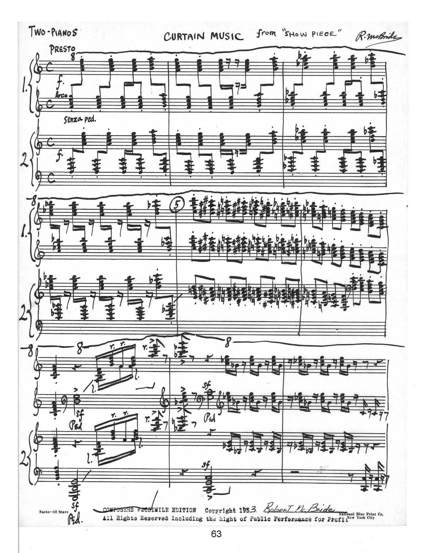 Show Piece - 2 piano version