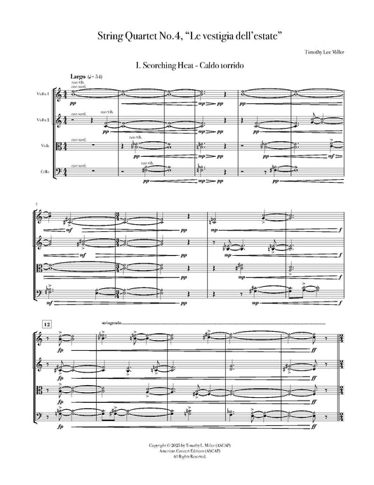String Quartet No. 4: "La Vestigia dell' Estate"