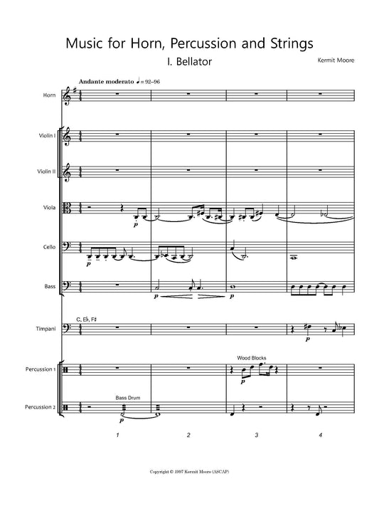 Music for Horn, Percussion and Strings