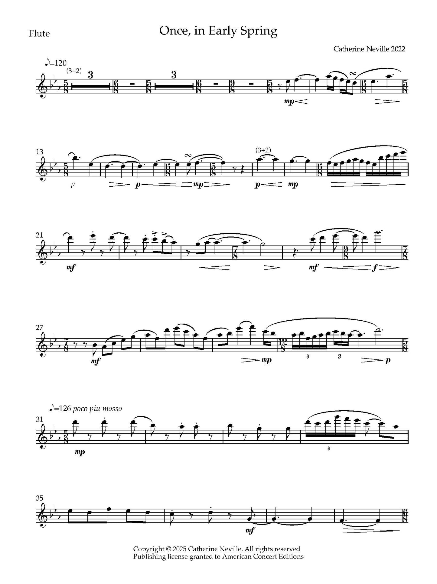 Once, In Early Spring