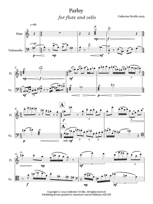 Parley for Flute and Cello