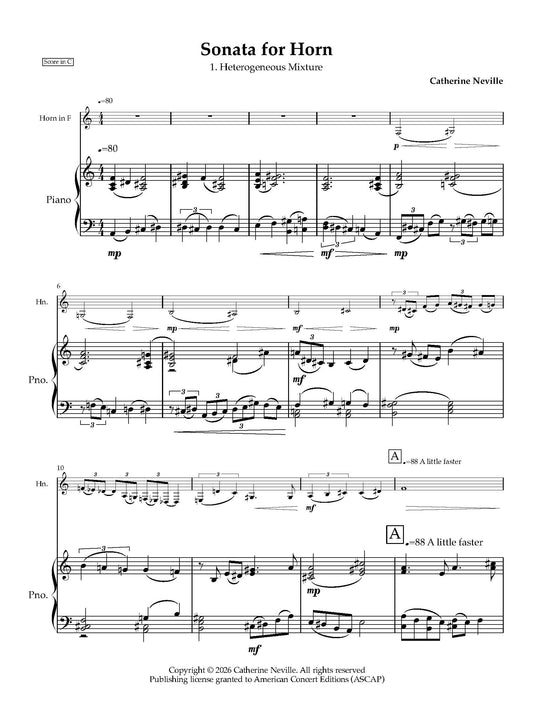 Sonata for Horn and Piano