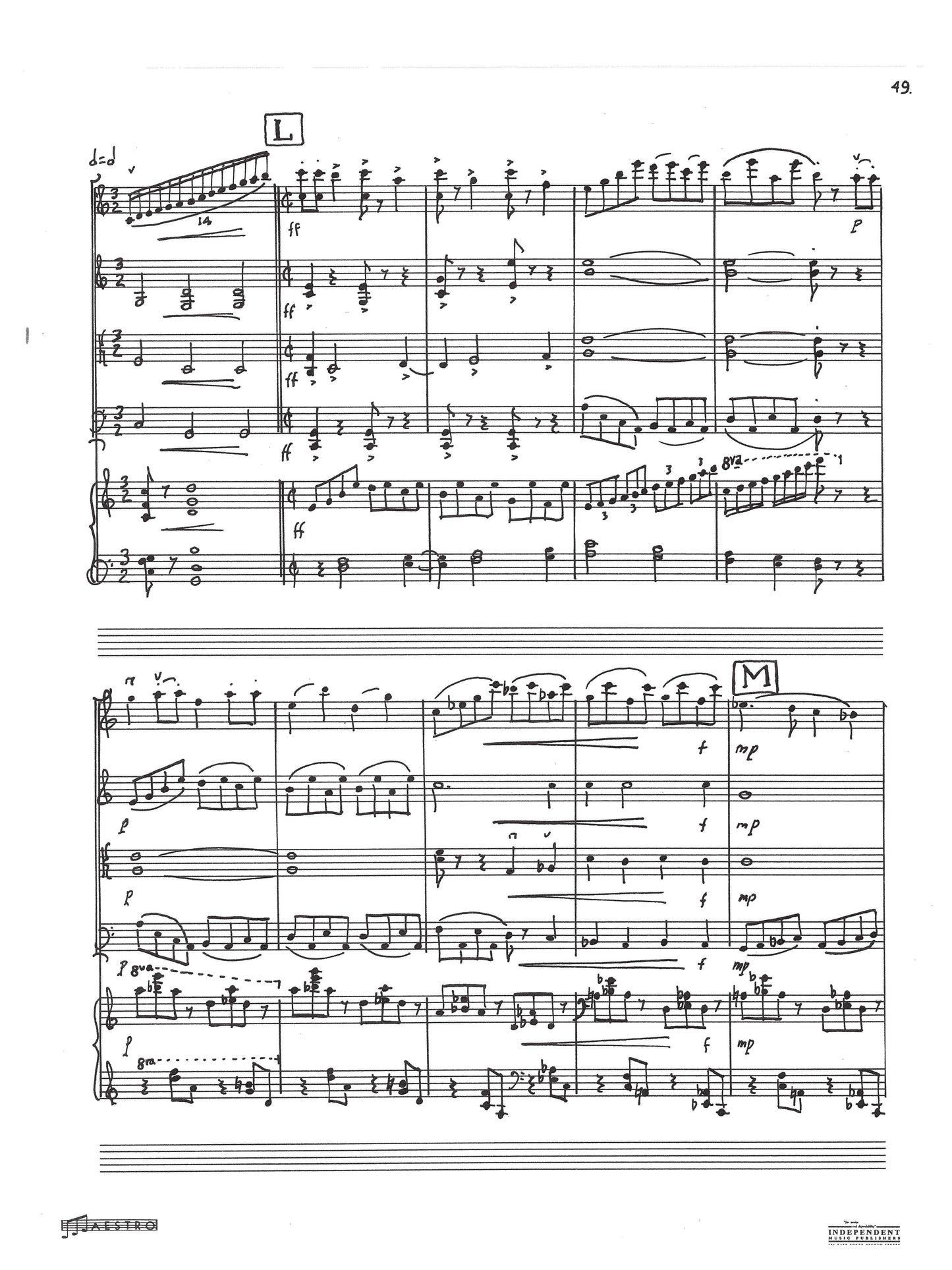 QUINTET FOR PIANO AND STRINGS