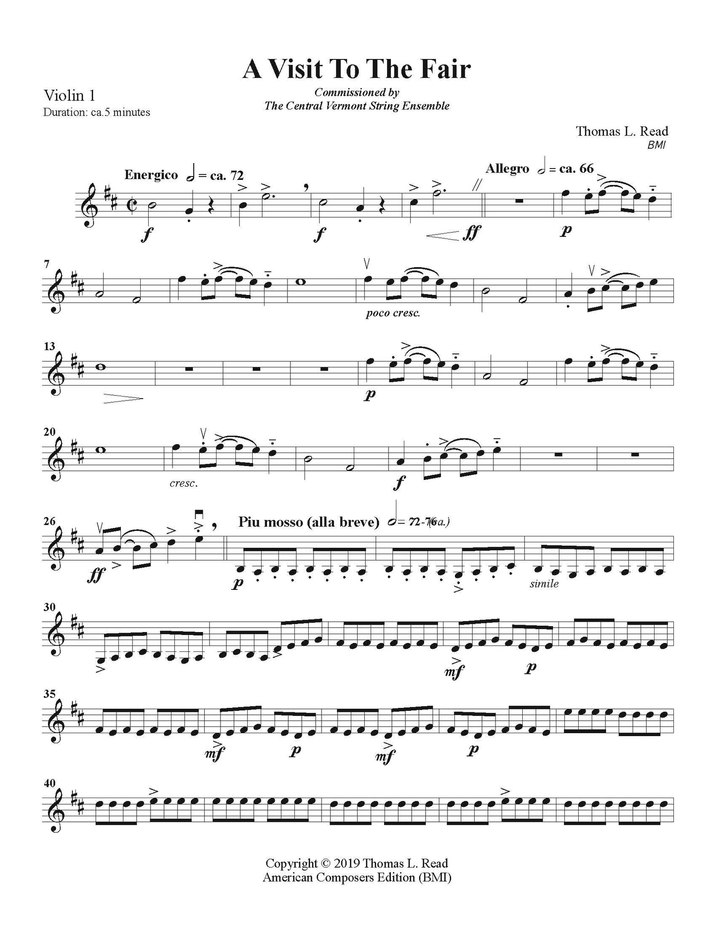 A Visit to the Fair for String Orchestra