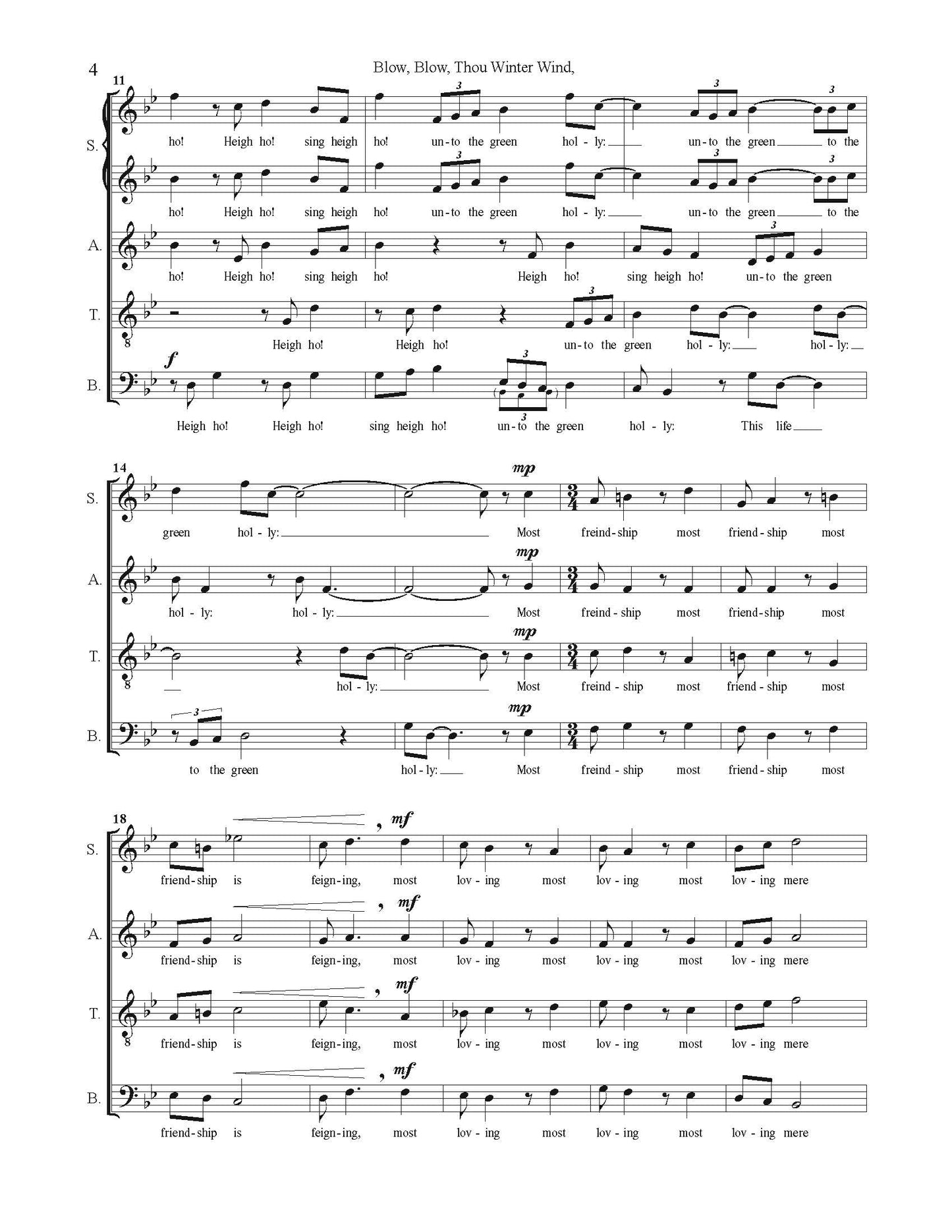 Blow, Blow, Thou Winter Wind