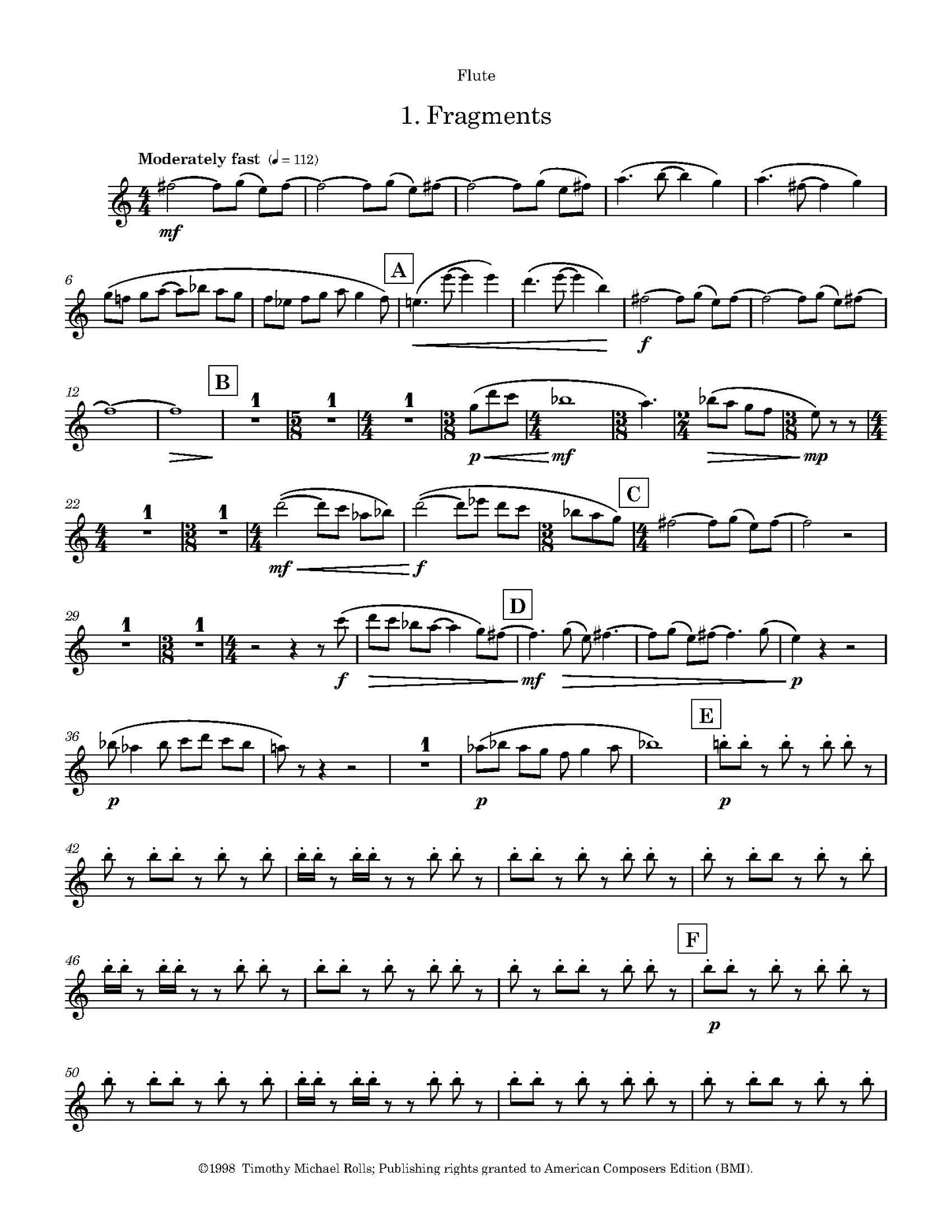 Quintet for Winds and Piano