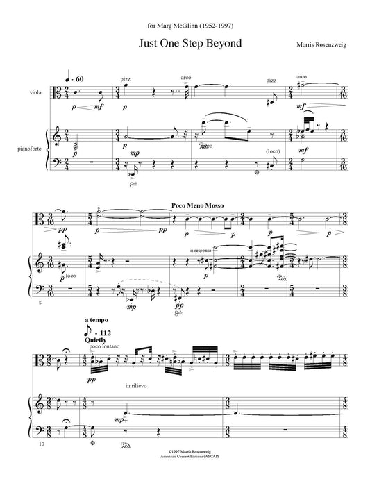 Just One Step Beyond - for Viola and Piano