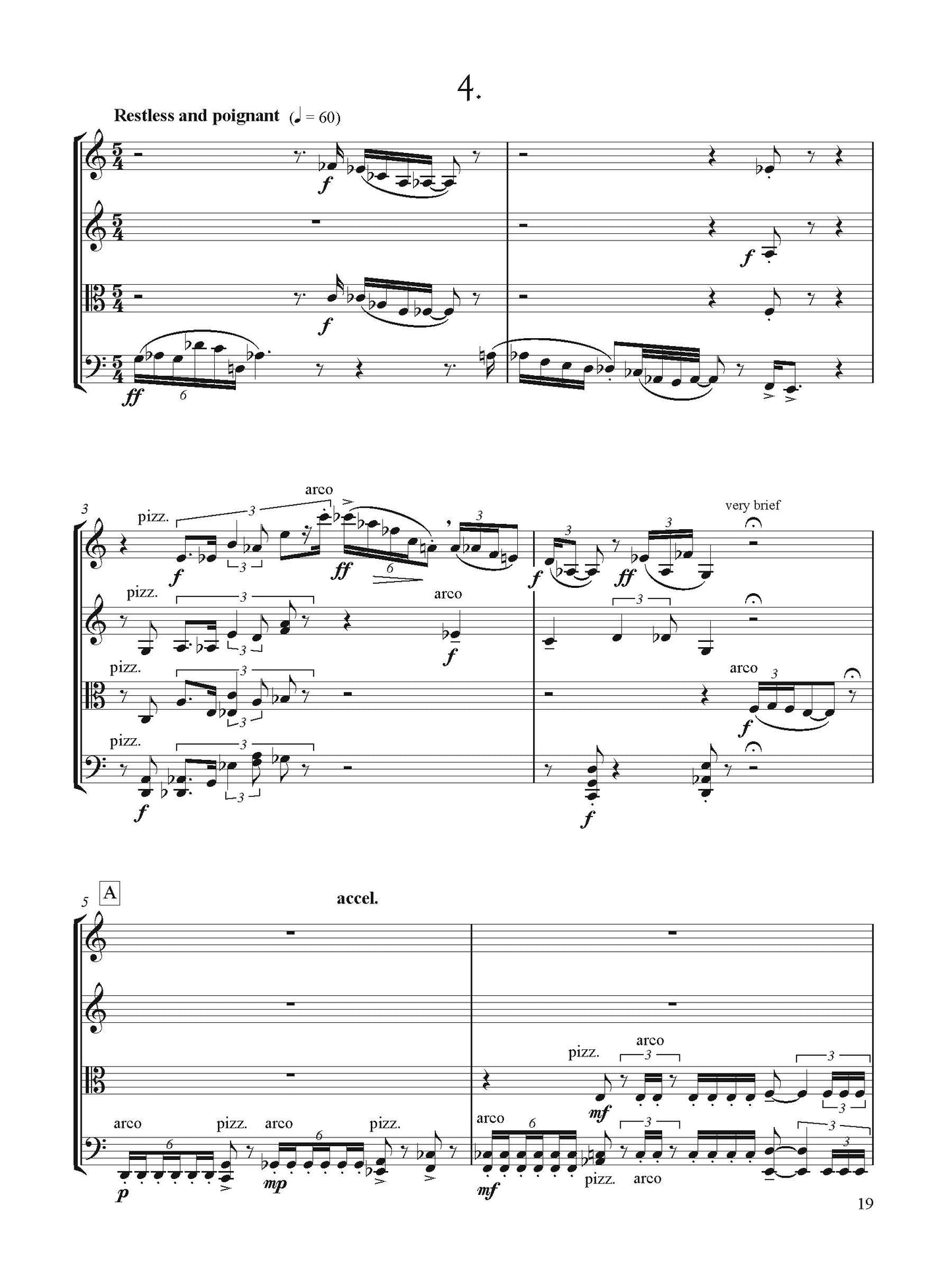 TWO STRING QUARTETS - I. ADVENT and II. CRISIS AND OVERCOMING