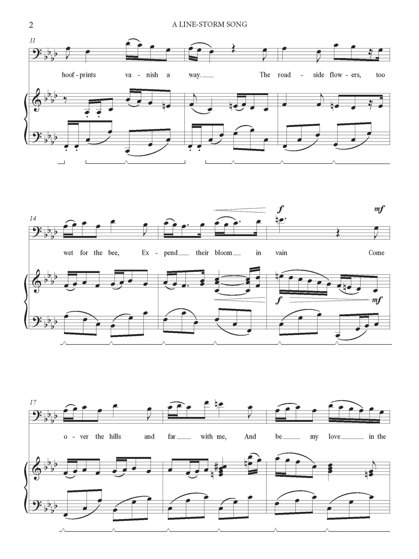 A Line-Storm Song