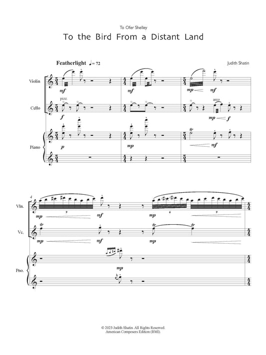 To the Bird From a Distant Land