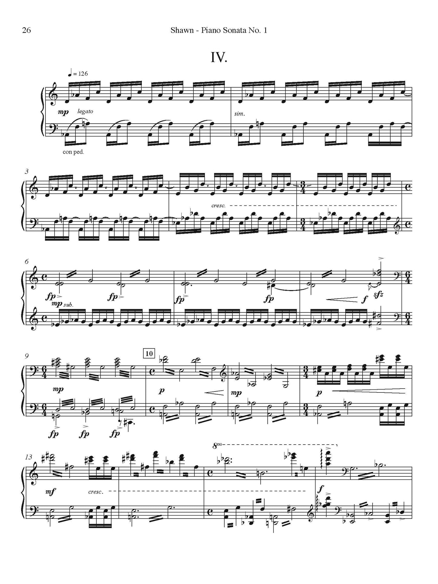 Piano Sonata No. 1