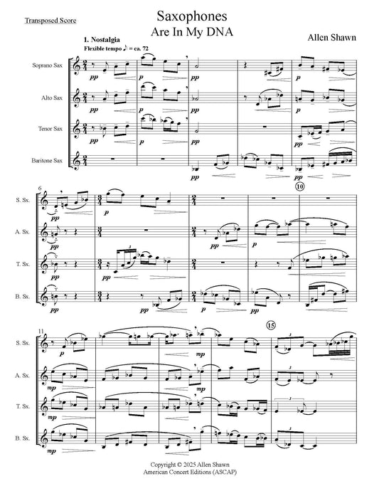 Saxophones Are In My DNA