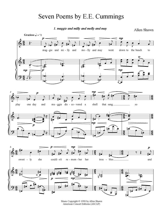 Seven Poems by E.E. Cummings