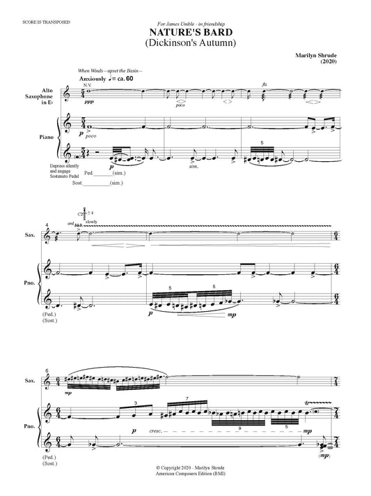 Nature's Bard (Dickinson's Autumn)