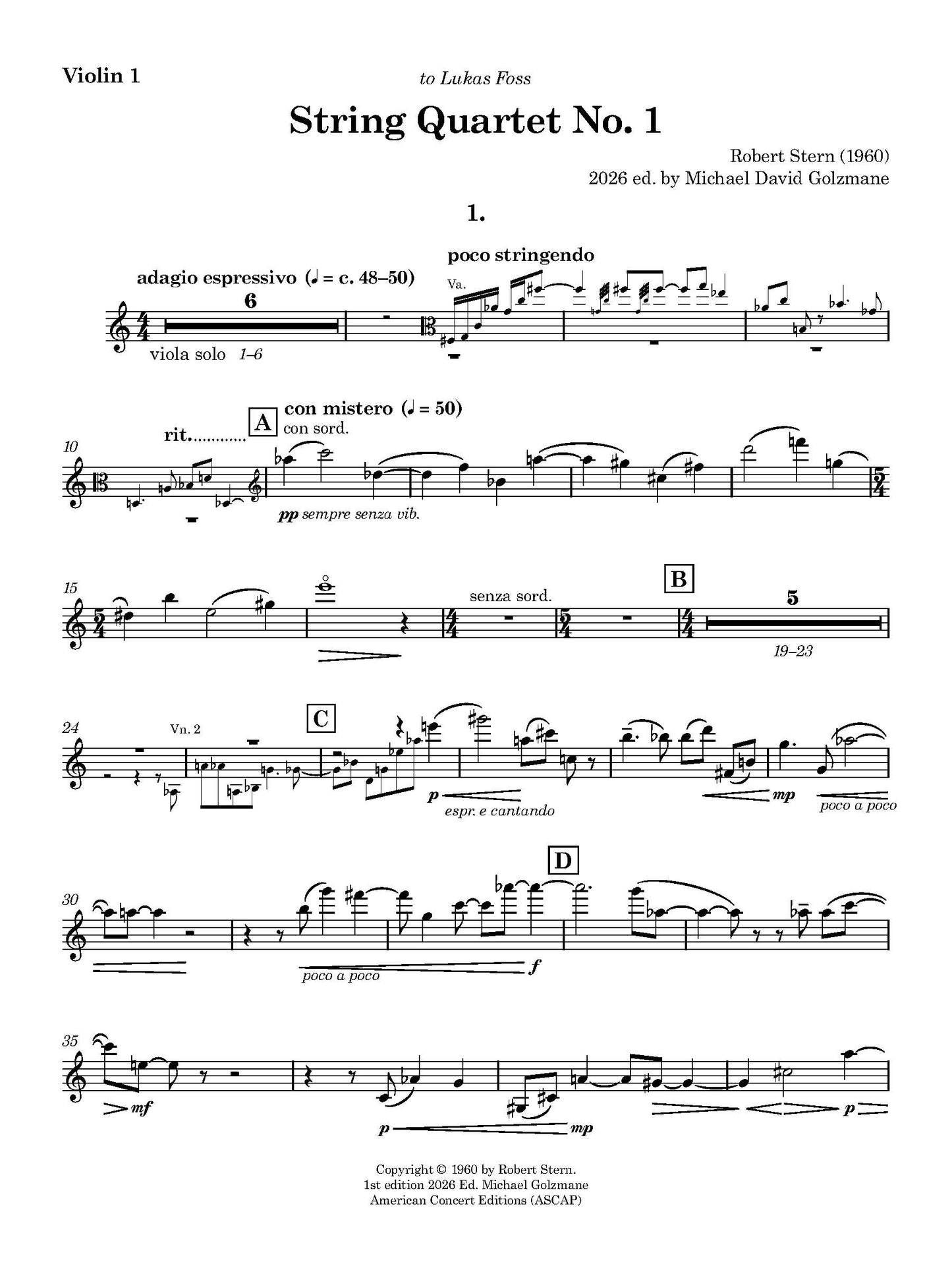 String Quartet No. 1