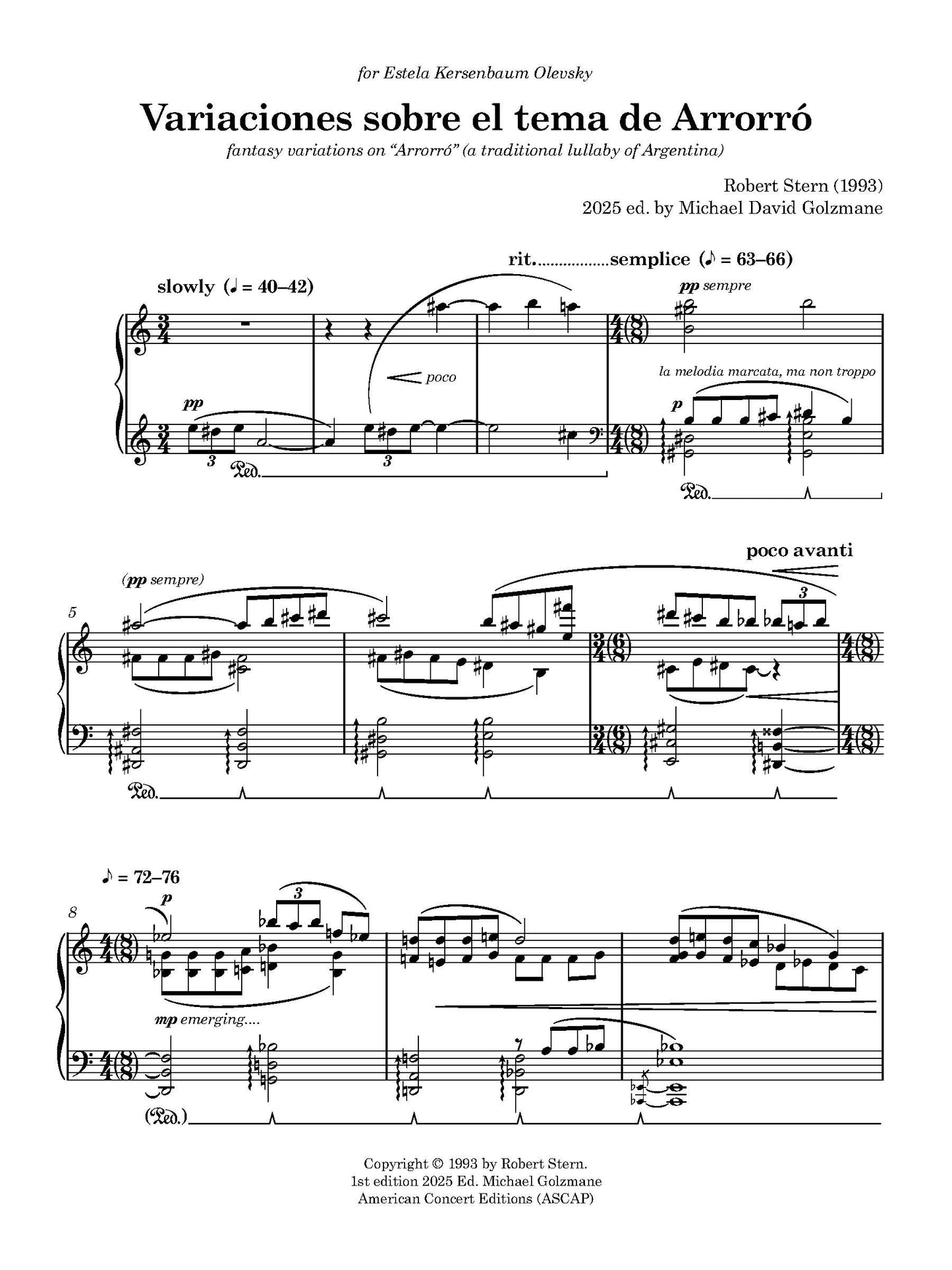 Variaciones sobre el tema de Arrorró