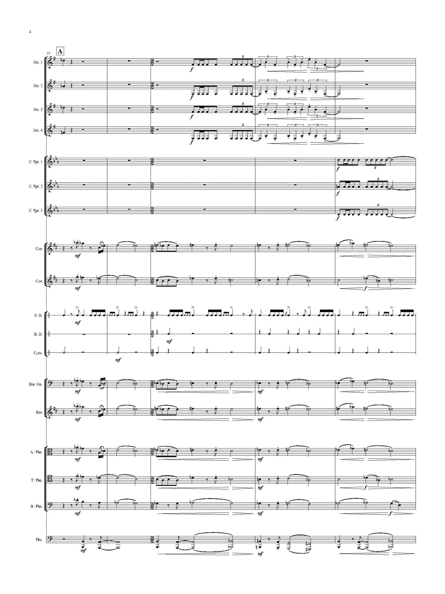 Fanfare and Anthem, Op 23a - For Orchestral Brass and Percussion