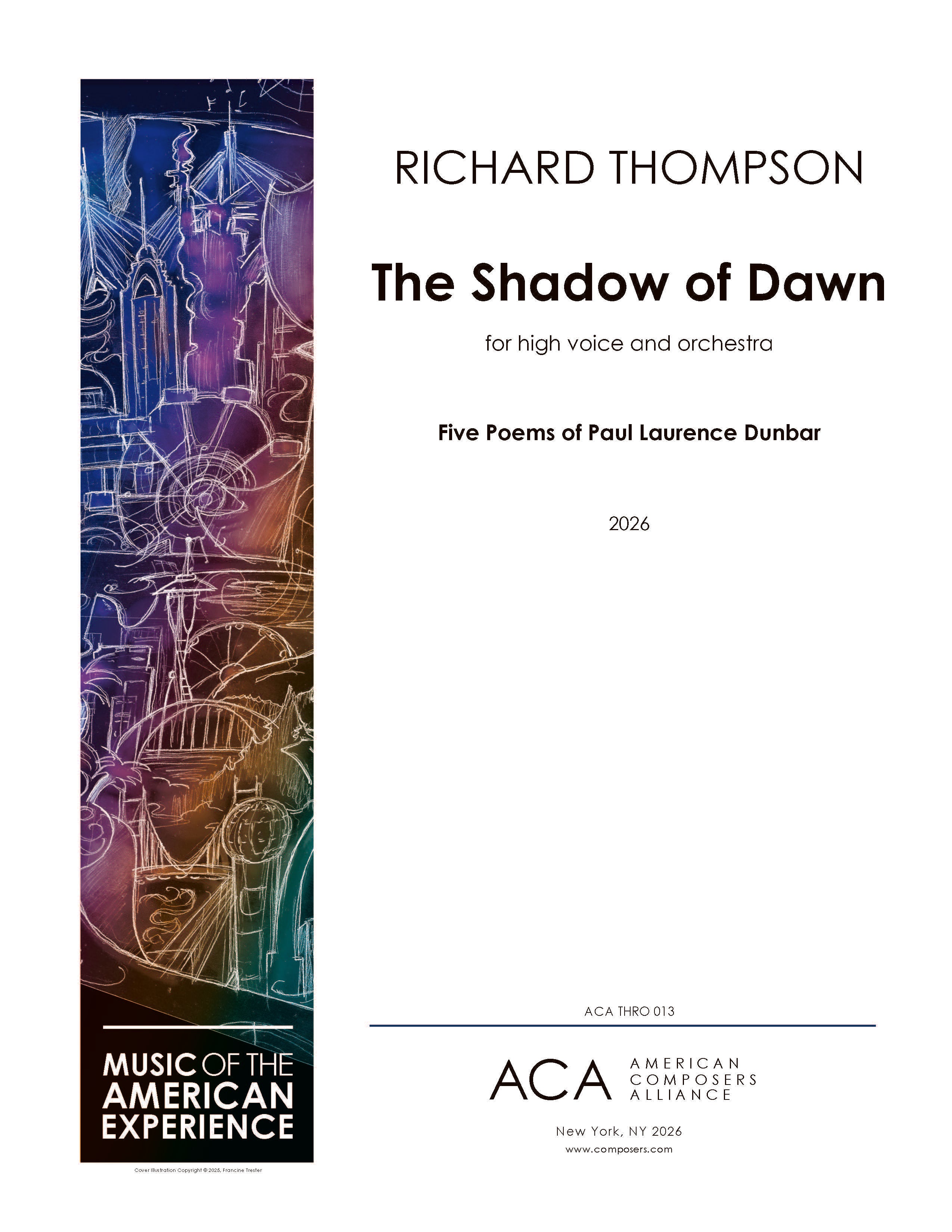 Shadow of Dawn - For High Voice and Orchestra – American Composers
