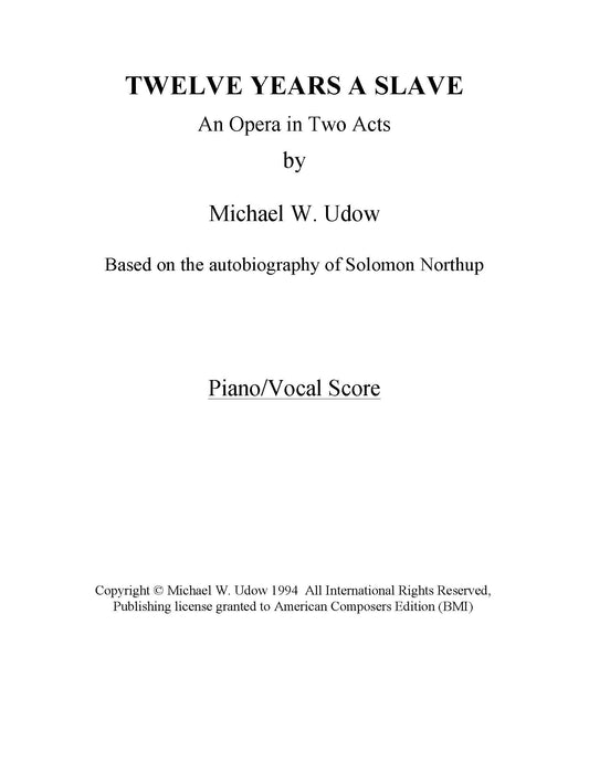 Twelve Years a Slave