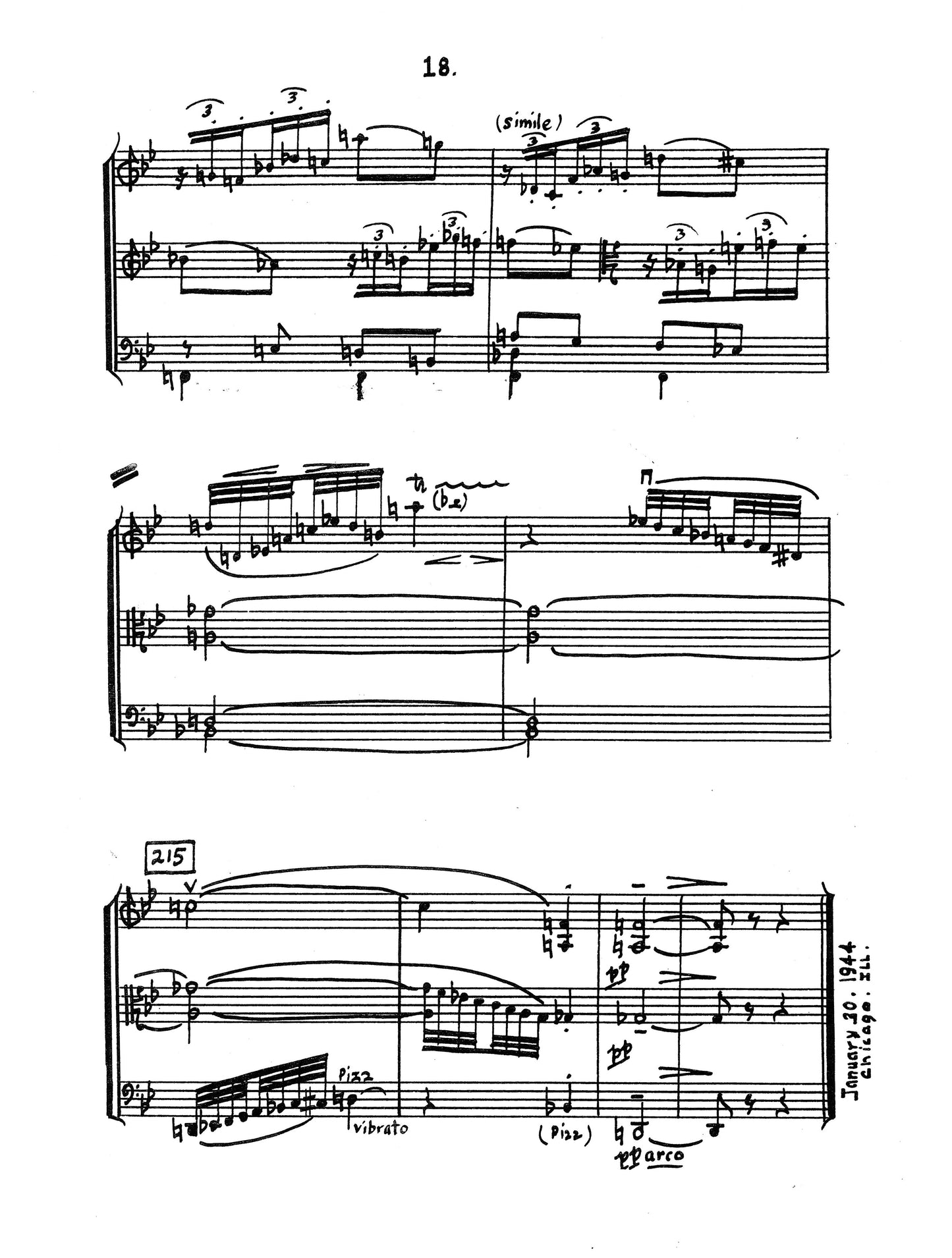 TRIO FOR STRINGS, op 19