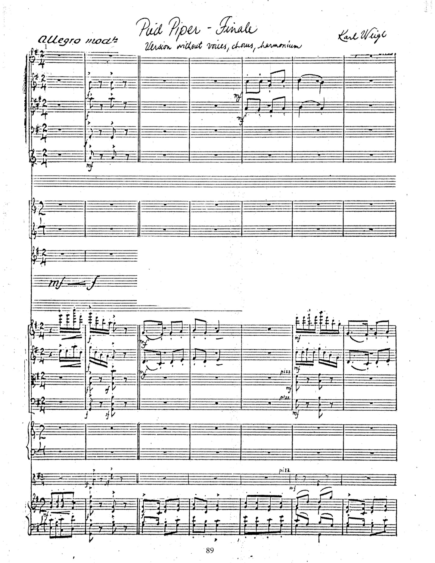 PIED PIPER OF HAMELIN - ORCHESTRAL SUITE