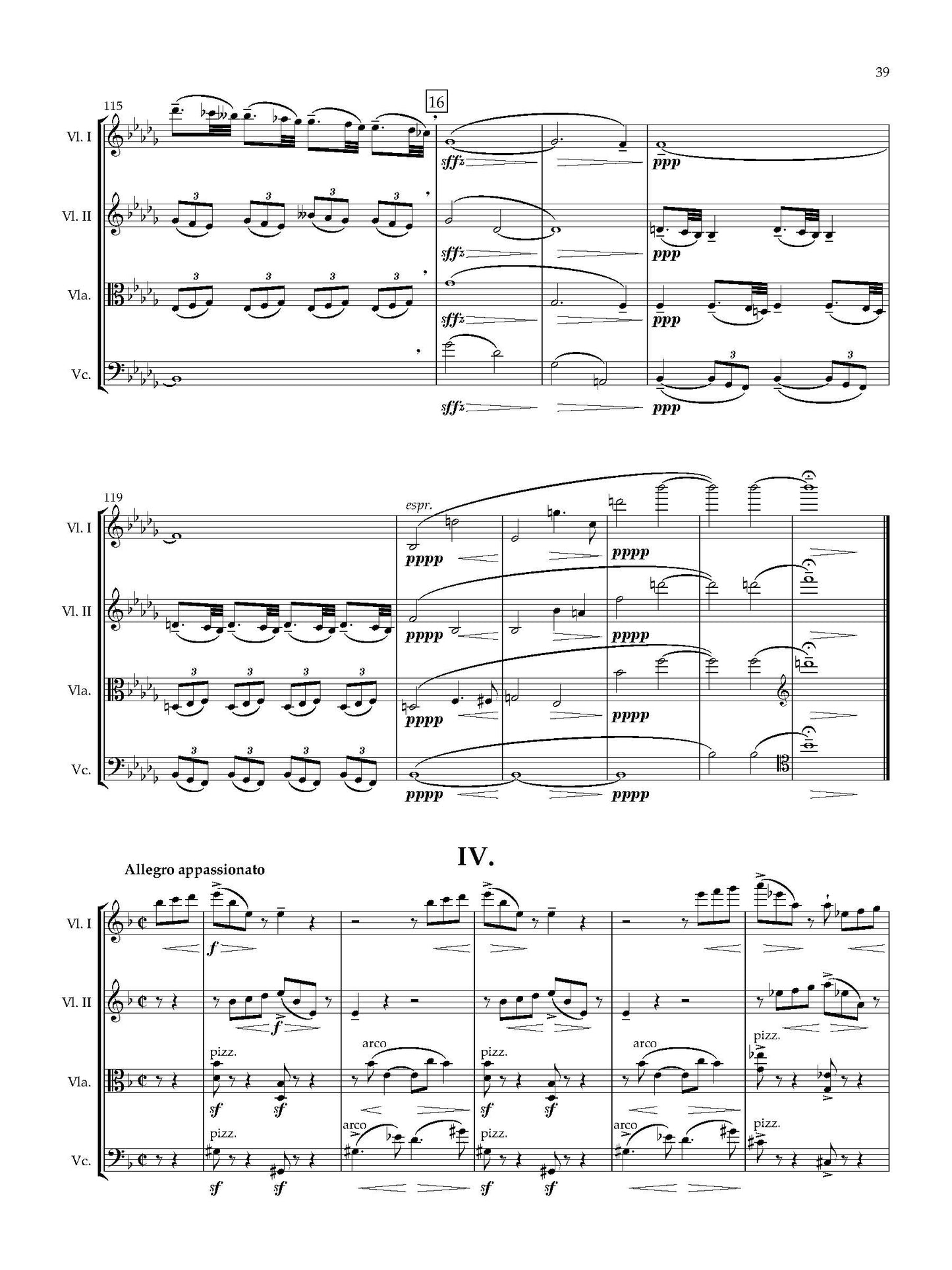 String Quartet No. 4 in D minor