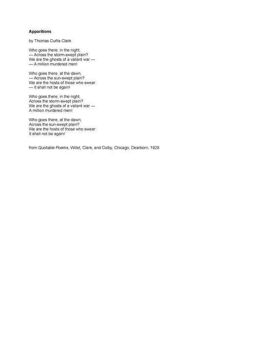 WHO GOES THERE THROUGH THE NIGHT?