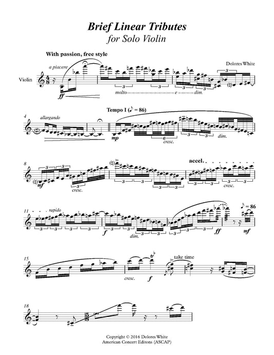 Brief Linear Tributes