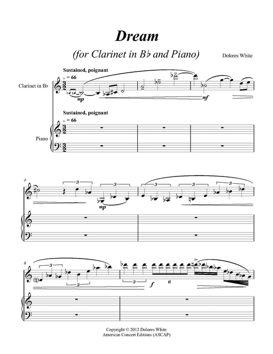 Dream for Clarinet and Piano