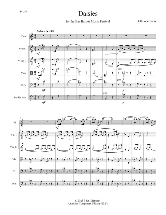 Daisies for Flute and String Orchestra