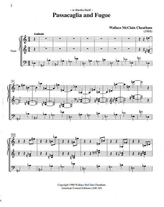 Passacaglia and Fugue