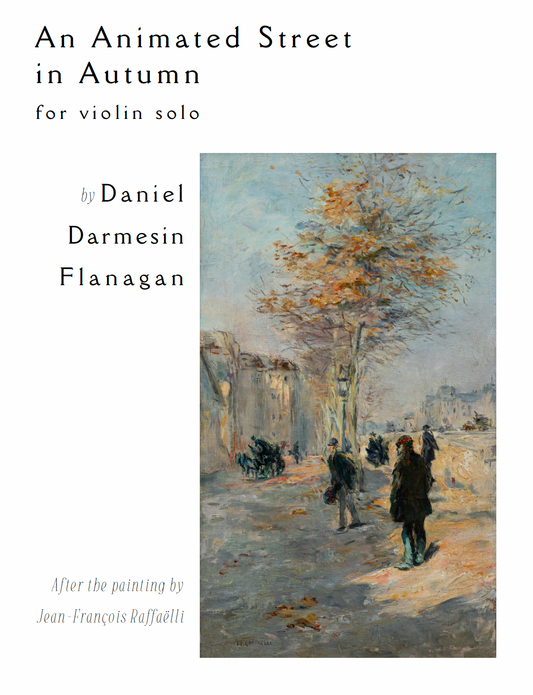 An Animated Street in Autumn