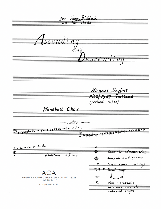 ASCENDING AND DESCENDING