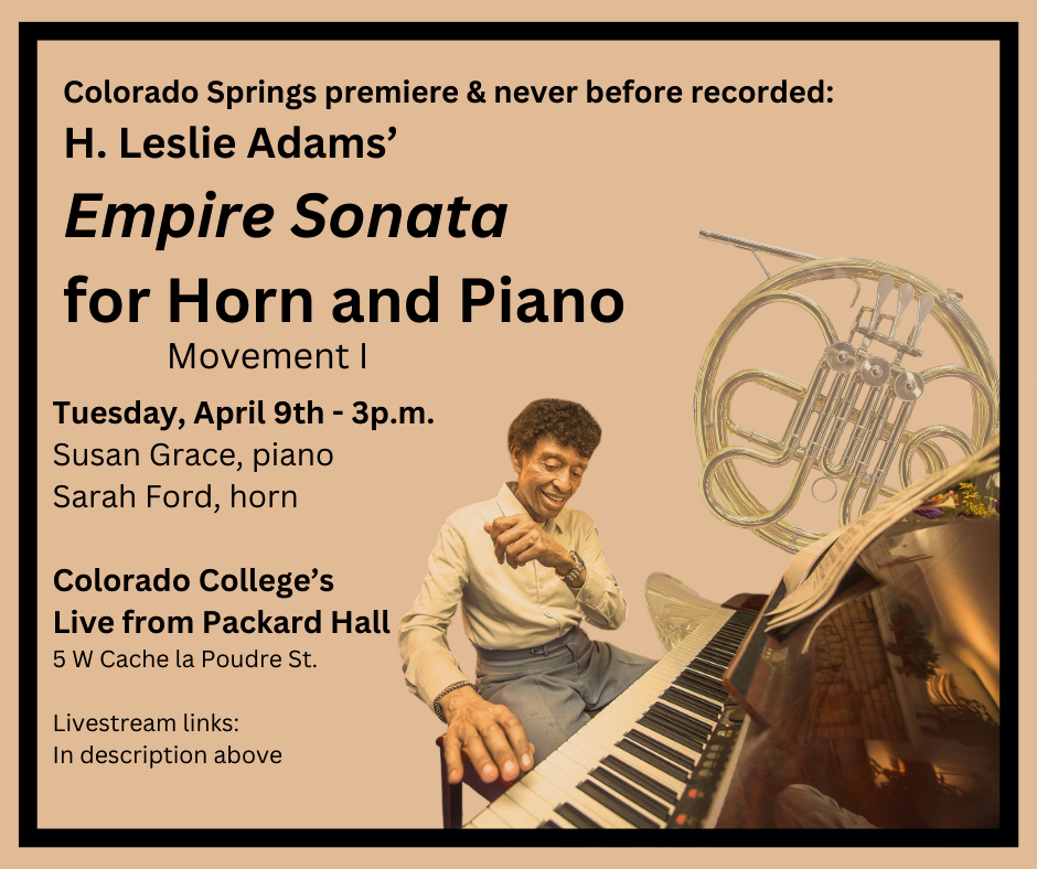 H. Leslie Adams - Sonata for Horn and Piano - premiere movement 1, April 9