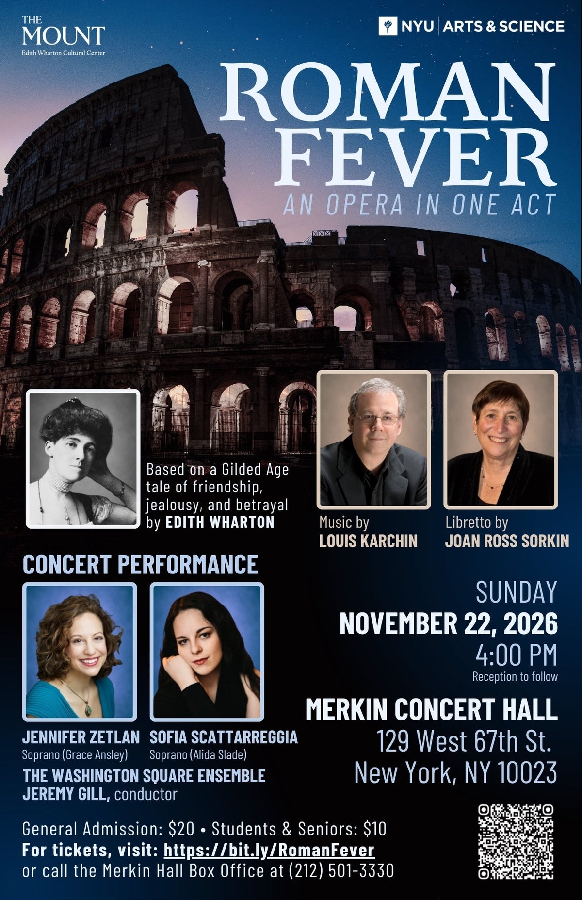Nov. 22: Louis Karchin's New Opera in Concert