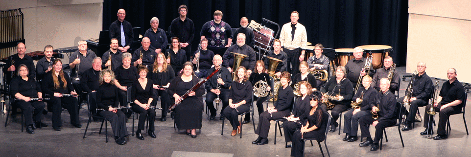 Andrew Ardizzoia's Quod erat demonstrandum for large wind ensemble, in Battle Creek MI, Feb. 23