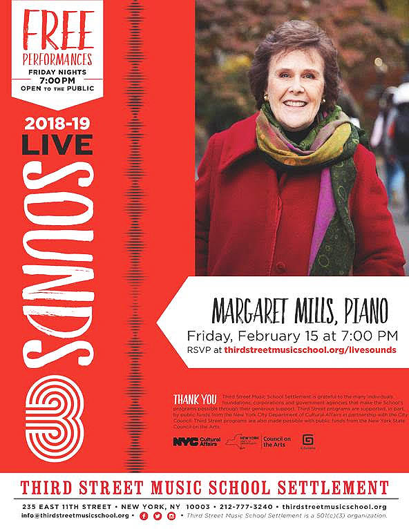 Margaret Mills plays music of Brian Schober, Gloria Coates, and more