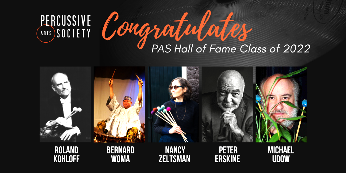 Michael Udow joins Percussive Arts Society Hall of Fame Class of 2022!