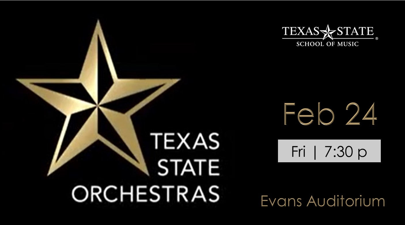 Texas State Orchestra presents music of Dorothy Rudd Moore, Andrew Ardizzoia, Feb. 24