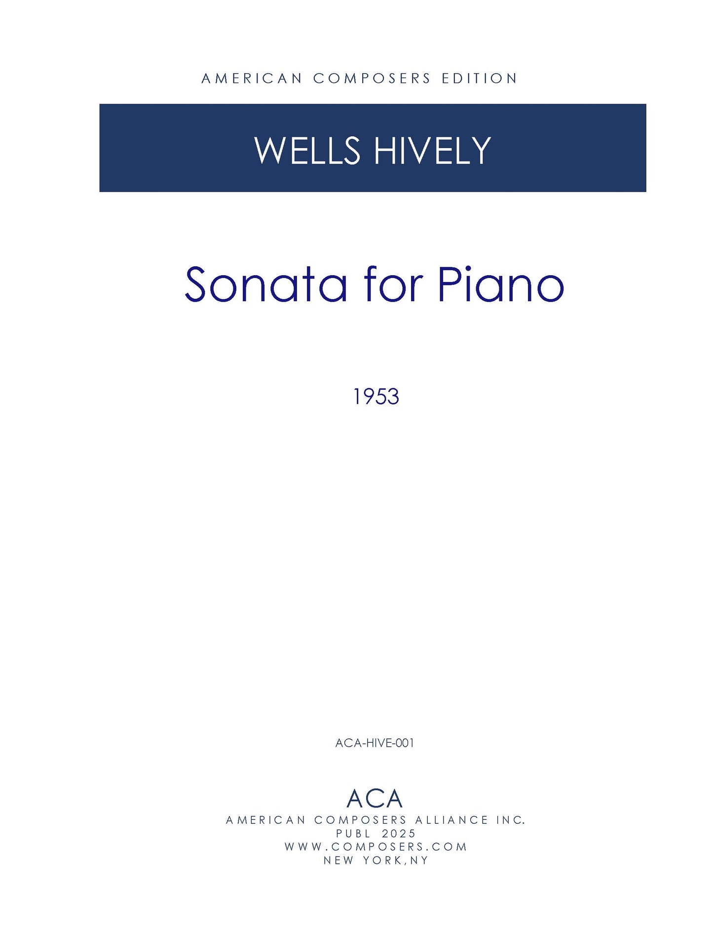 Sonata for Piano