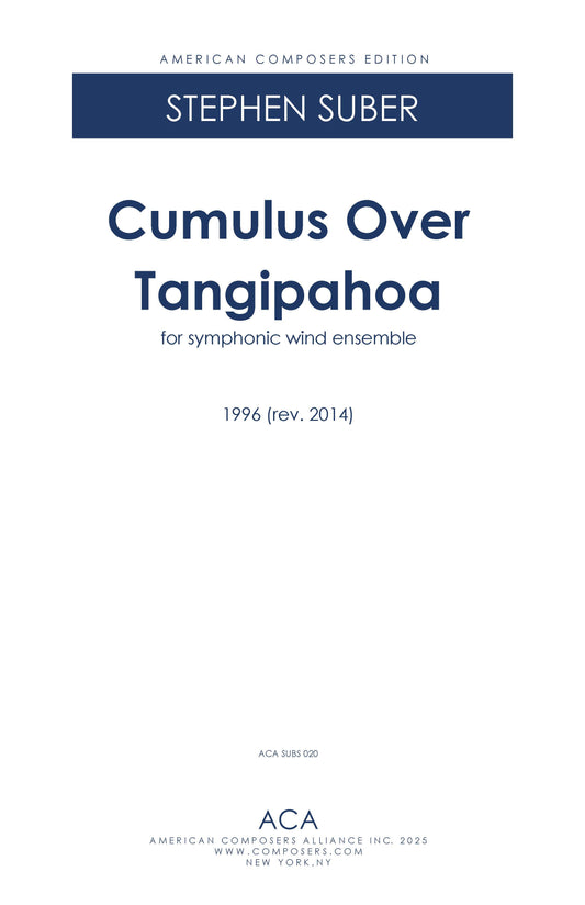 Cumulus Over Tangipahoa for Wind Ensemble