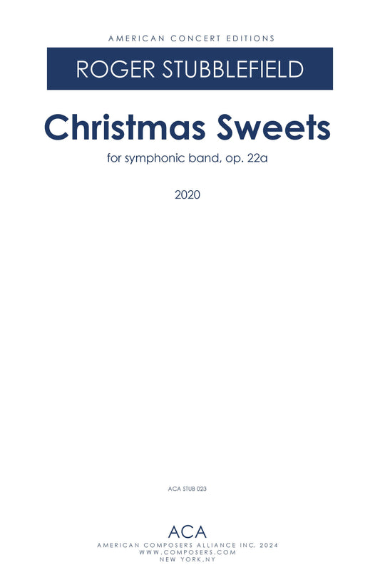 Christmas Sweets for Symphonic Band, Op. 22a