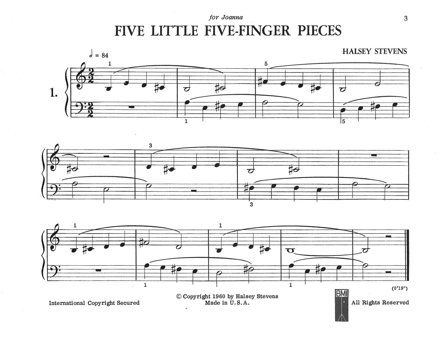 Five Little Five-Finger Pieces