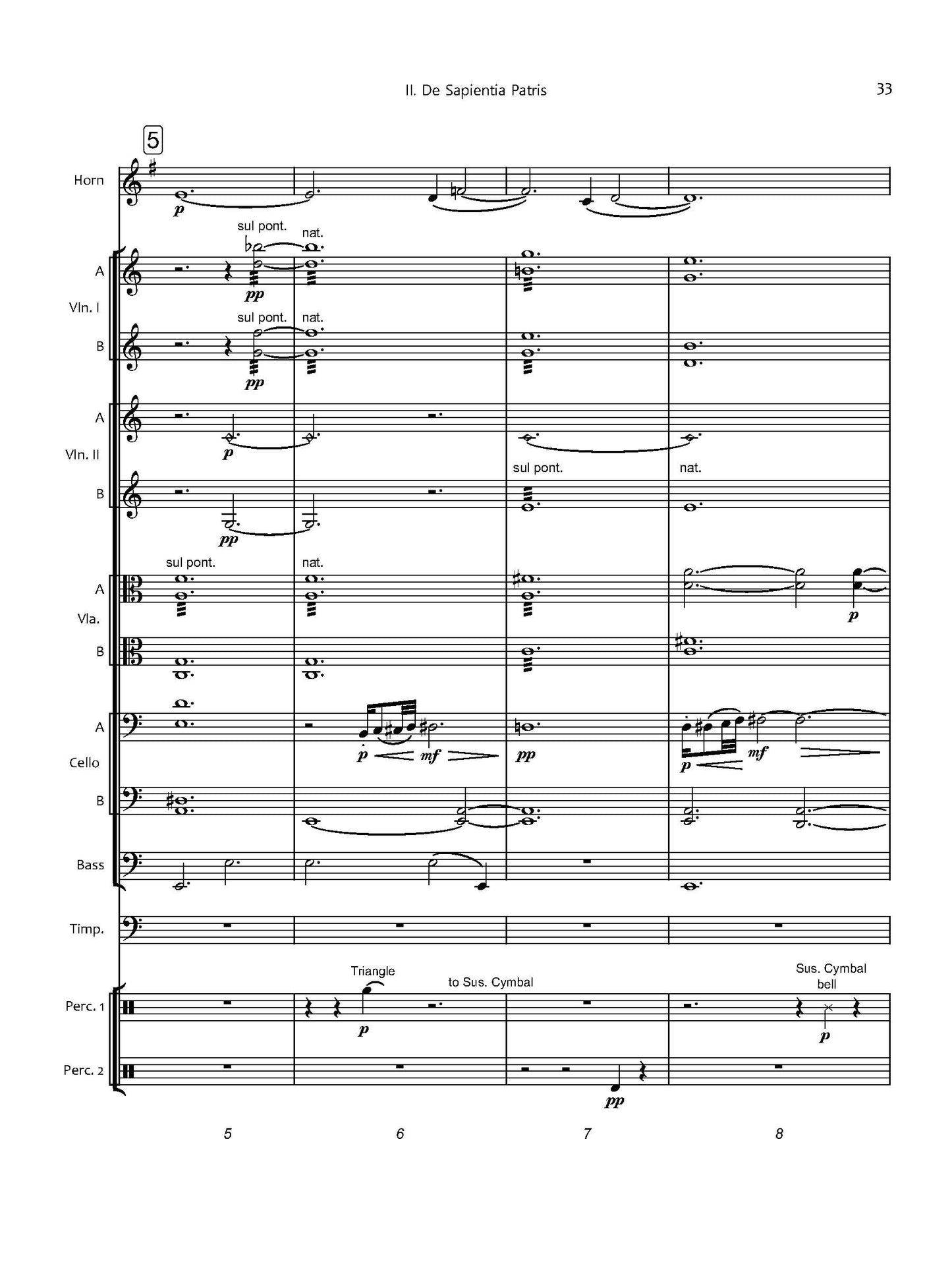 Music for Horn, Percussion and Strings