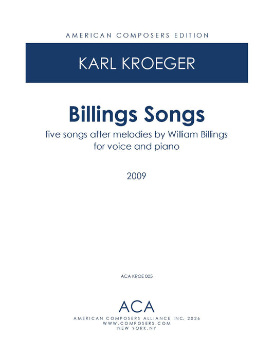 Billings Songs