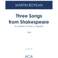 Three Songs from Shakespeare