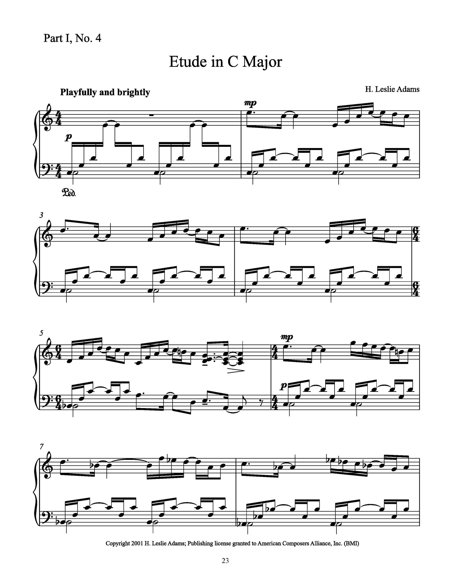 Etudes for Solo Piano (Selections - Ten Etudes)