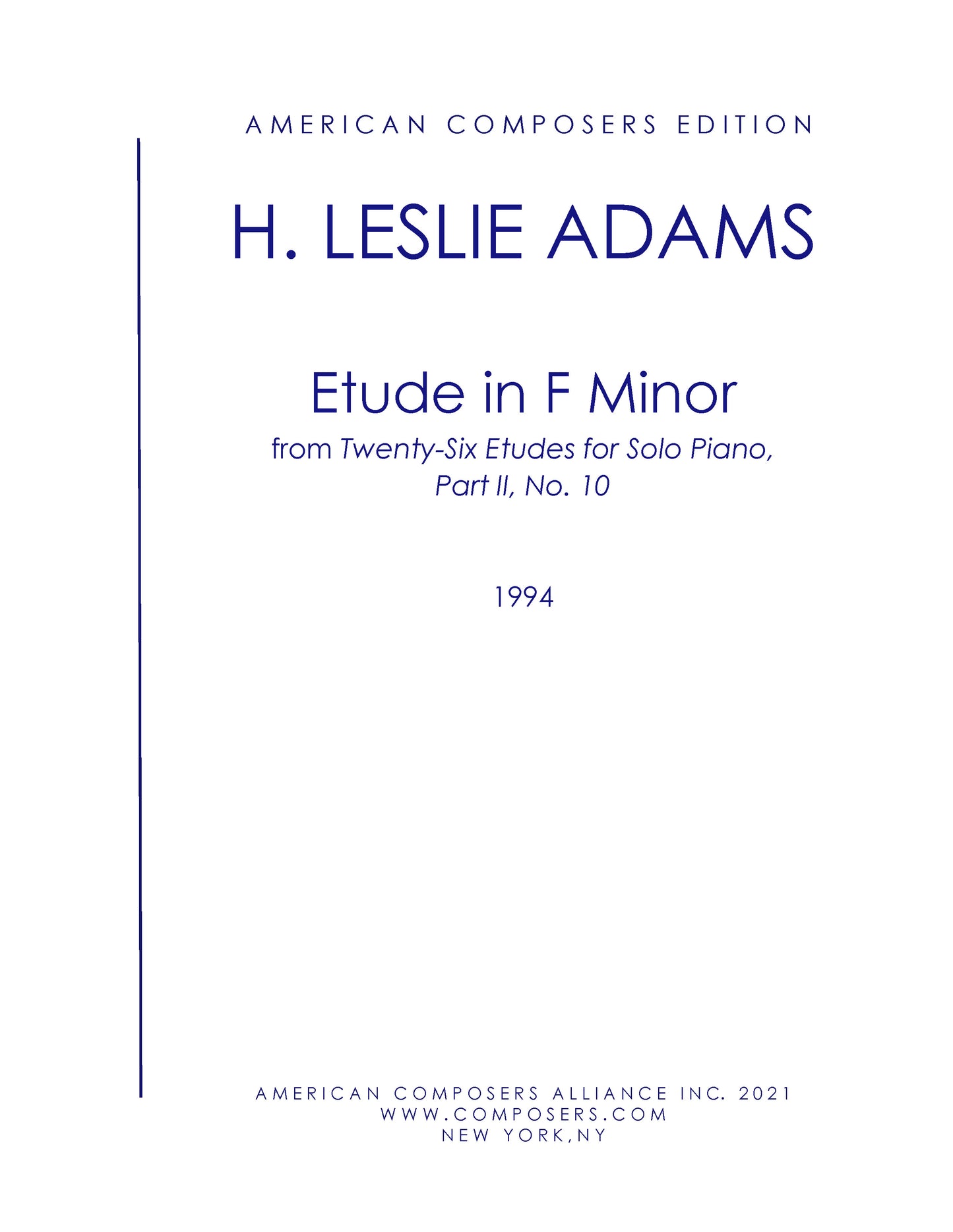 Etude in F Minor (Part II, No. 10)