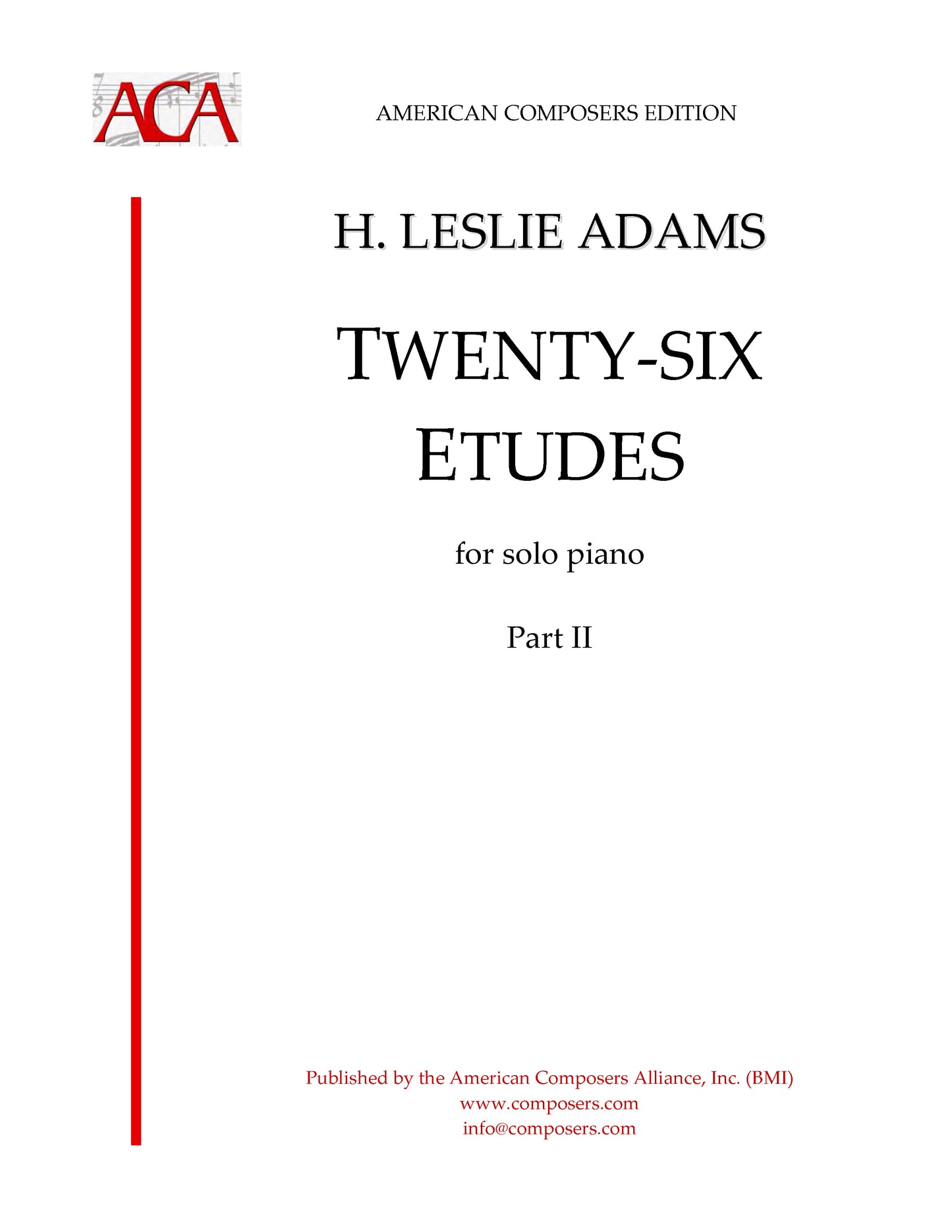 Etudes for Solo Piano (Twenty-Six Etudes) Volume 2