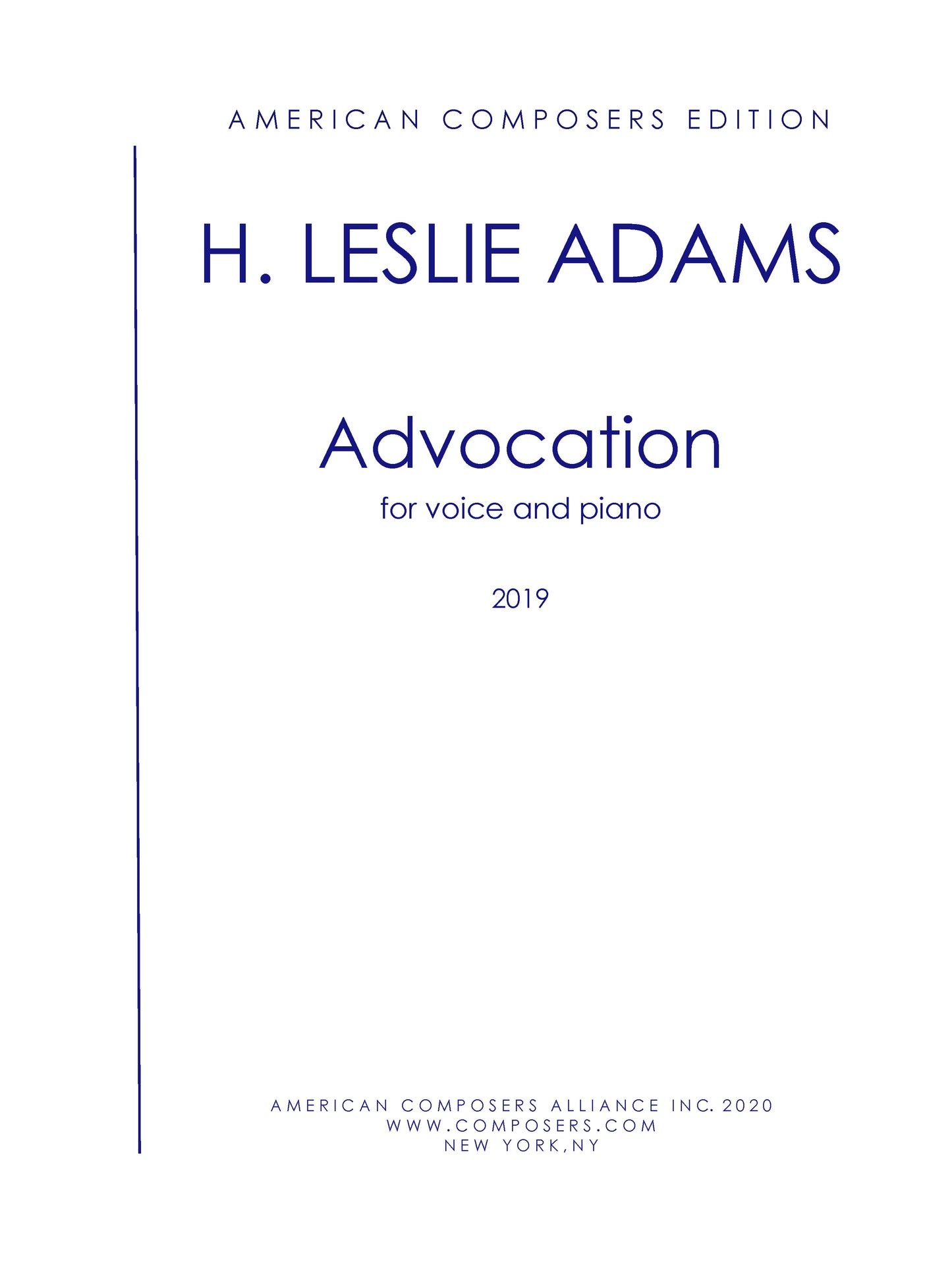 Advocation (from Collected Songs)